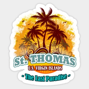 St. Thomas The Last Paradise Sticker